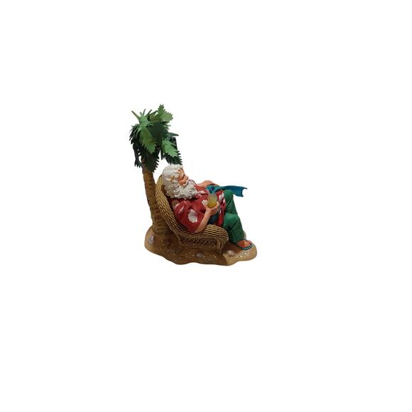 hawaiian kurt adler fabriche santa figurine - Picture 2 of 3